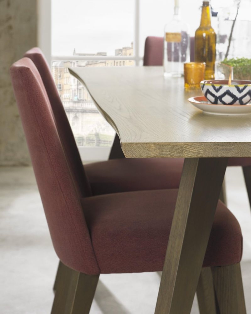 Product photograph of Bentley Designs Cadell Aged Oak 6 Seater Dining Table from Choice Furniture Superstore.