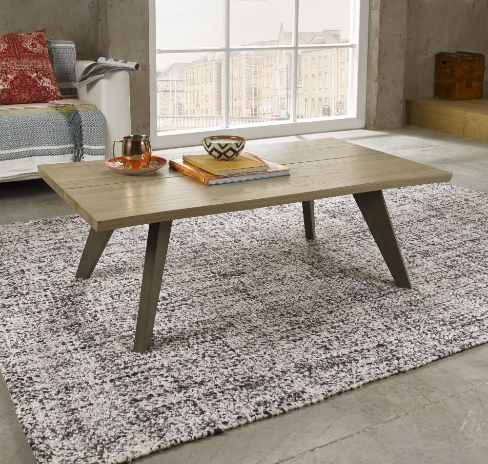 Product photograph of Bentley Designs Cadell Aged Oak Coffee Table from Choice Furniture Superstore.