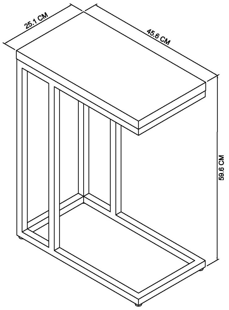 Product photograph of Bentley Designs Renzo Zinc And Dark Grey Narrow Side Table from Choice Furniture Superstore.