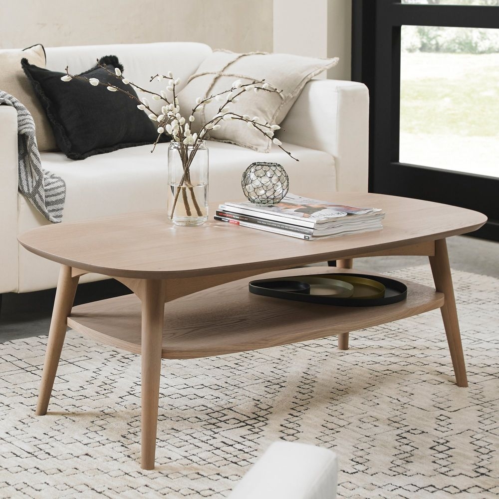 Product photograph of Bentley Designs Dansk Scandi Oak 1 Shelf Coffee Table from Choice Furniture Superstore.