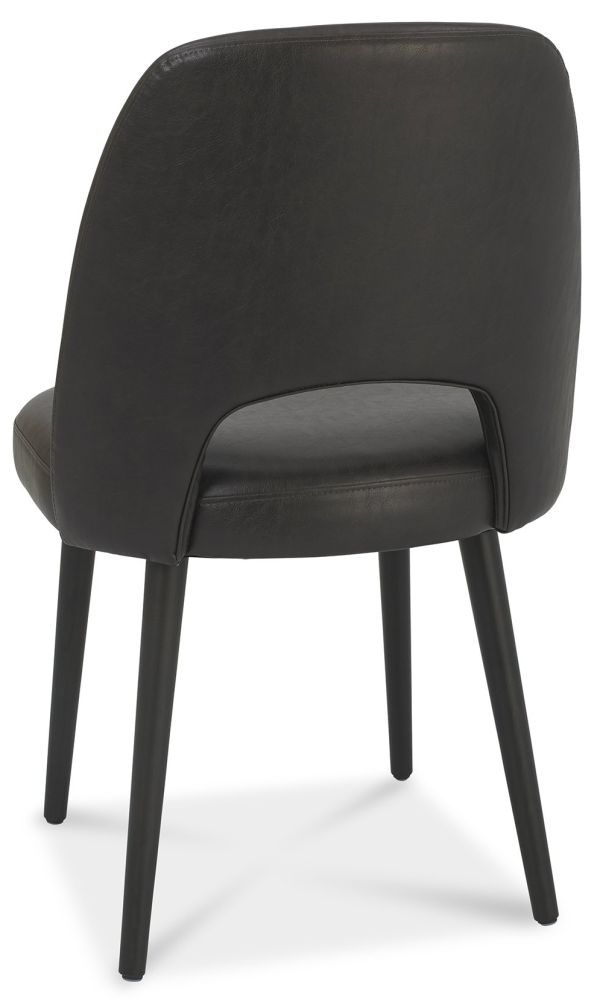Product photograph of Bentley Designs Vintage Peppercorn Old West Vintage Upholstered Dining Chair Sold In Pairs from Choice Furniture Superstore.