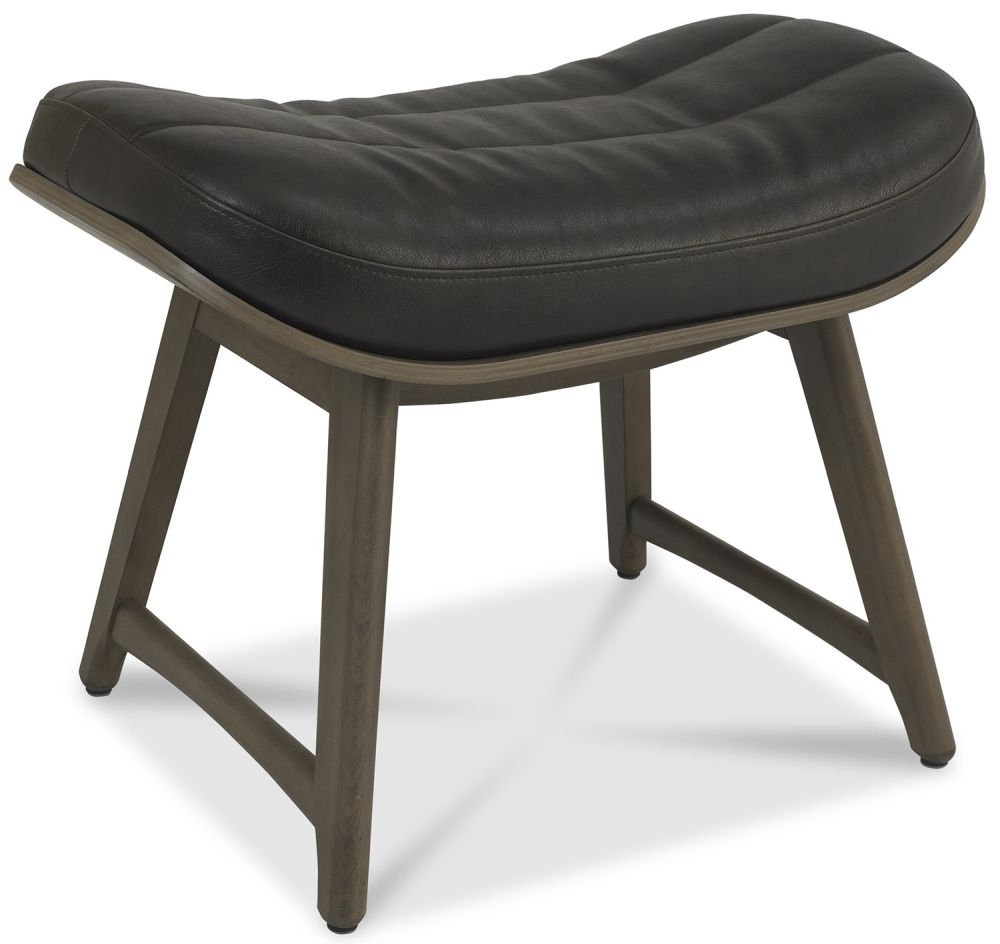 Product photograph of Bentley Designs Vintage Weathered Oak Old West Vintage Footstool from Choice Furniture Superstore.