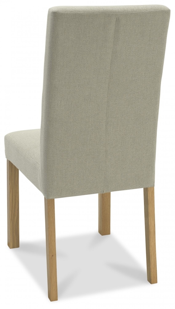 Product photograph of Bentley Designs Parker Silver Grey Fabric Square Back Dining Chair Sold In Pairs from Choice Furniture Superstore.