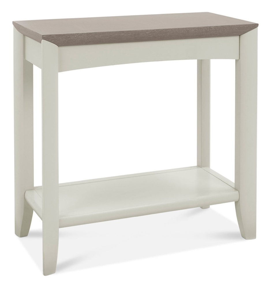 Product photograph of Bentley Designs Bergen Grey Washed Oak And Soft Grey Side Table from Choice Furniture Superstore.