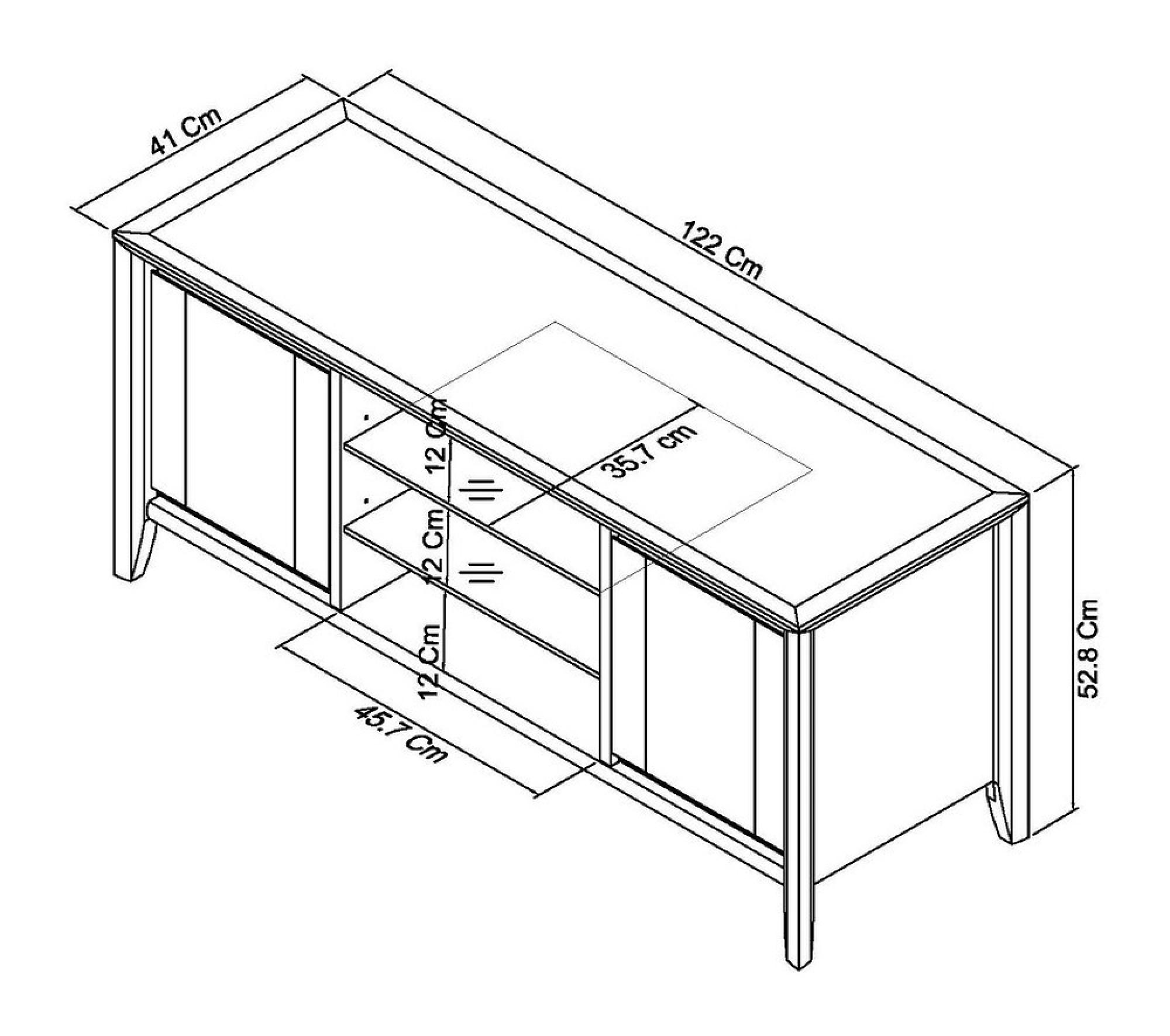 Bentley Designs Bergen Grey Washed Oak and Soft Grey Entertainment Unit 43in Plasma