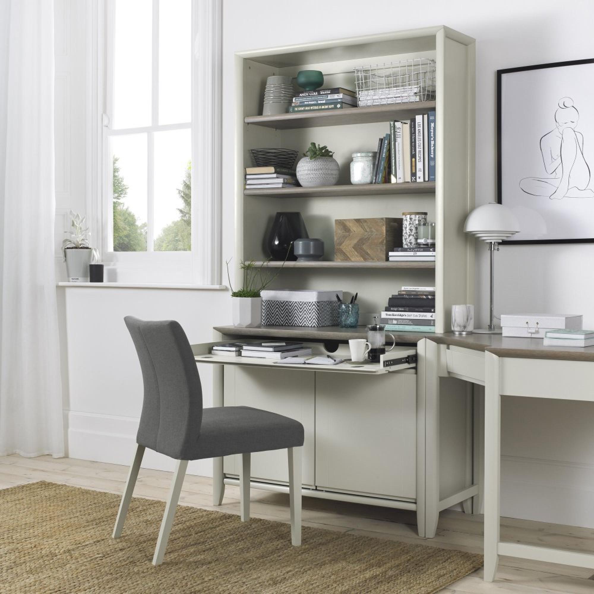 Product photograph of Bentley Designs Bergen Grey Washed Oak And Soft Grey Narrow 2 Drawer Sideboard from Choice Furniture Superstore.