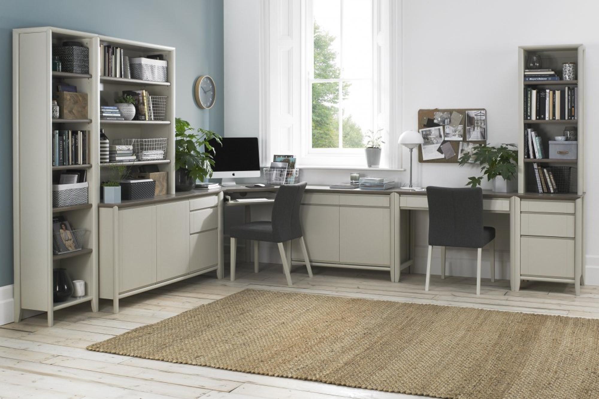 Product photograph of Bentley Designs Bergen Grey Washed Oak And Soft Grey Wide Top Unit from Choice Furniture Superstore.