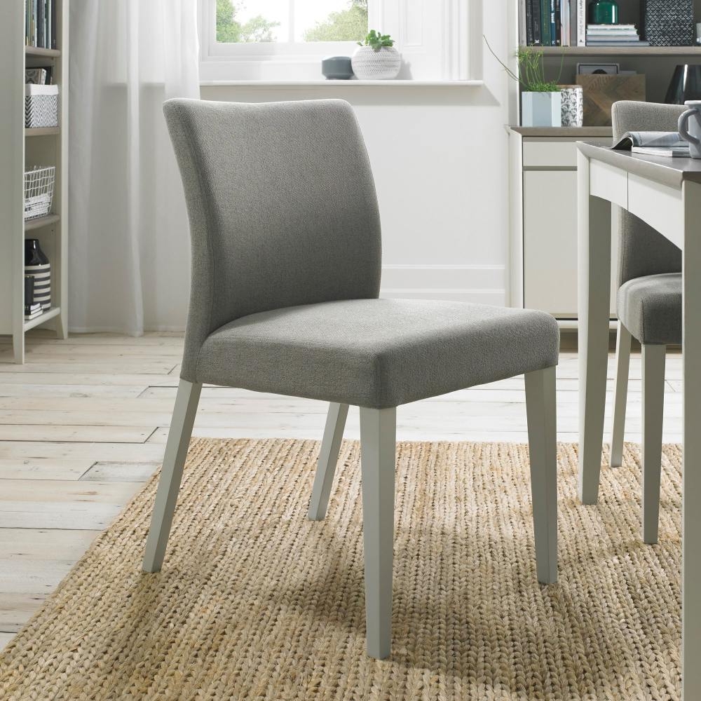 Product photograph of Bentley Designs Bergen Grey Washed Titanium Fabric Dining Chair Sold In Pairs from Choice Furniture Superstore.