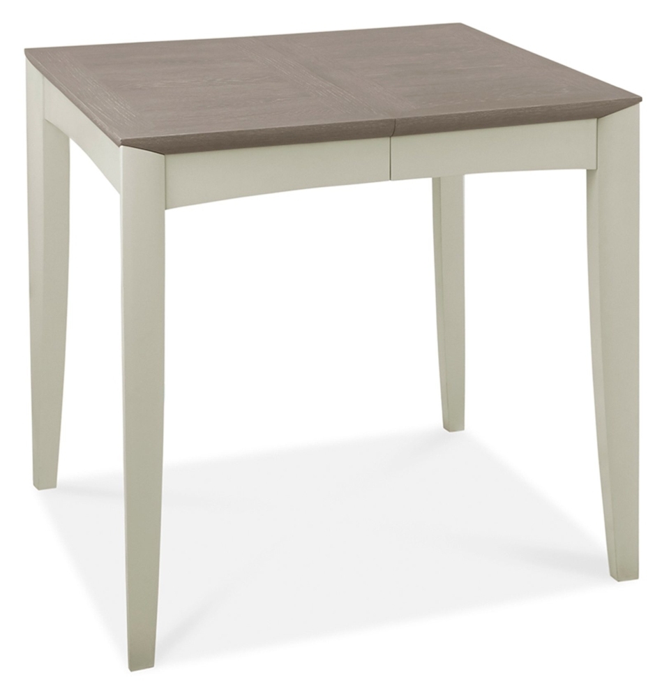 Product photograph of Bentley Designs Bergen Grey Washed Oak And Soft Grey 2 To 4 Seater Extending Dining Table from Choice Furniture Superstore.