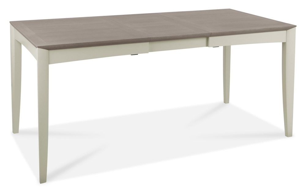 Product photograph of Bentley Designs Bergen Grey Washed Oak And Soft Grey 4 To 6 Seater Extending Dining Table from Choice Furniture Superstore.