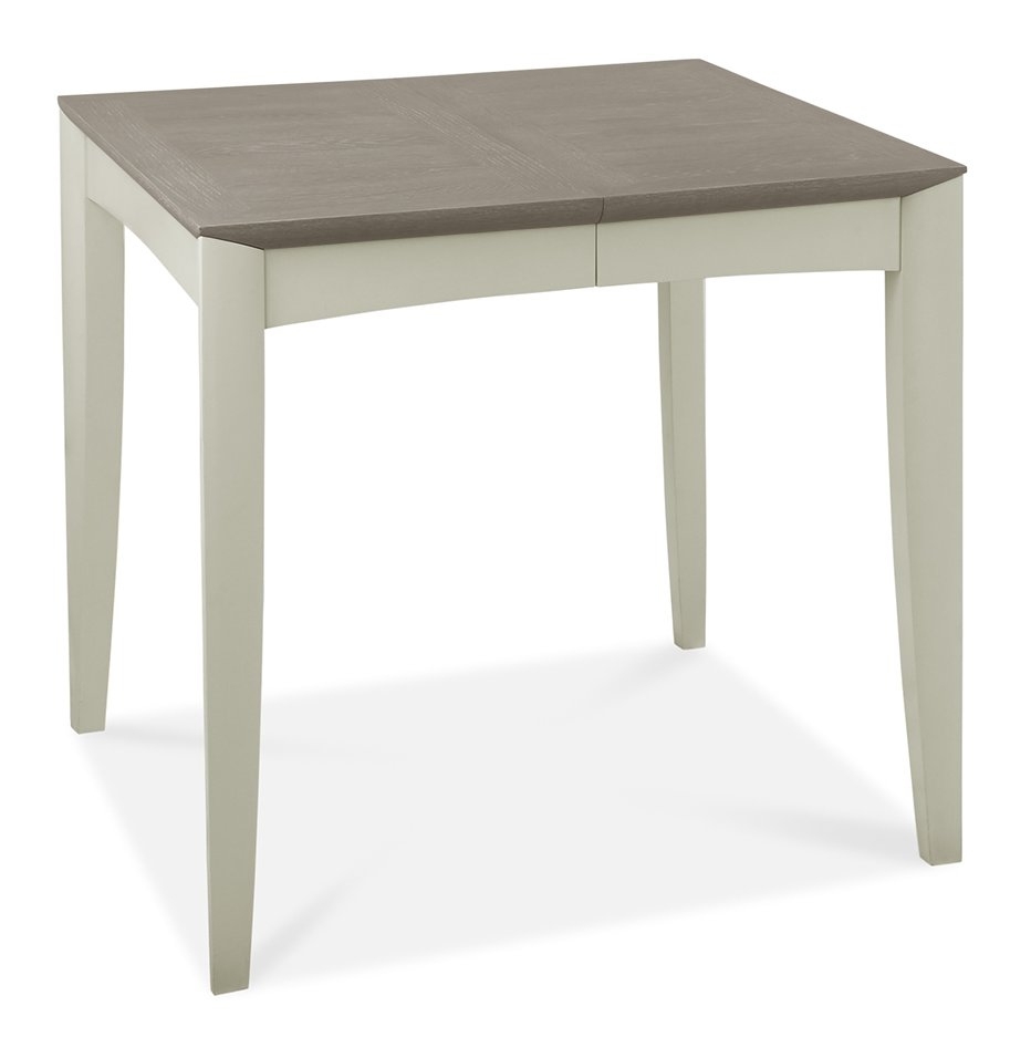 Product photograph of Bentley Designs Bergen Grey Washed Oak 2 To 4 Seater Extending Dining Table With 4 Titanium Fabric Chairs from Choice Furniture Superstore.