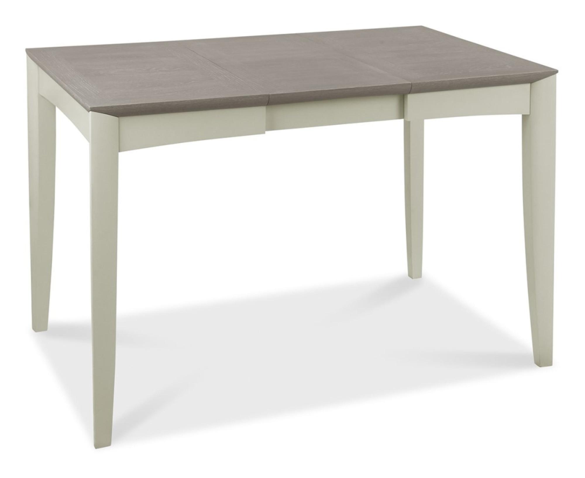 Product photograph of Bentley Designs Bergen Grey Washed Oak 2 To 4 Seater Extending Dining Table With 4 Titanium Fabric Chairs from Choice Furniture Superstore.