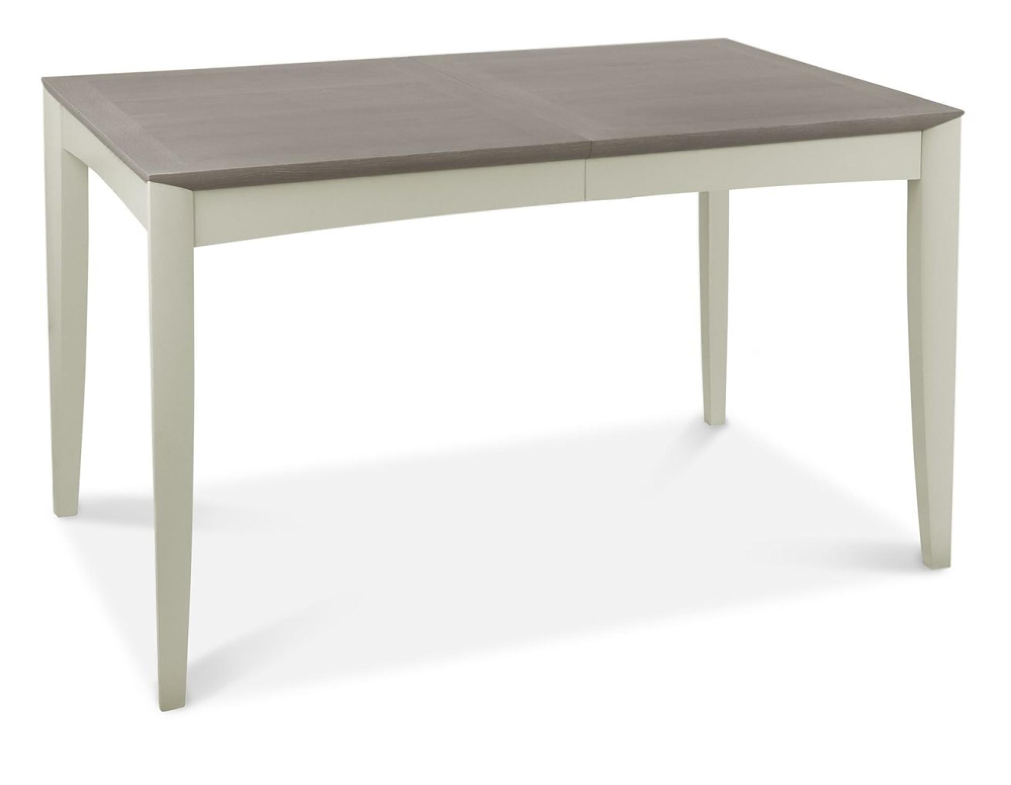 Product photograph of Bentley Designs Bergen Grey Washed Oak 4 To 6 Seater Extending Dining Table With 4 Slatted Back Titanium Fabric Chairs from Choice Furniture Superstore.