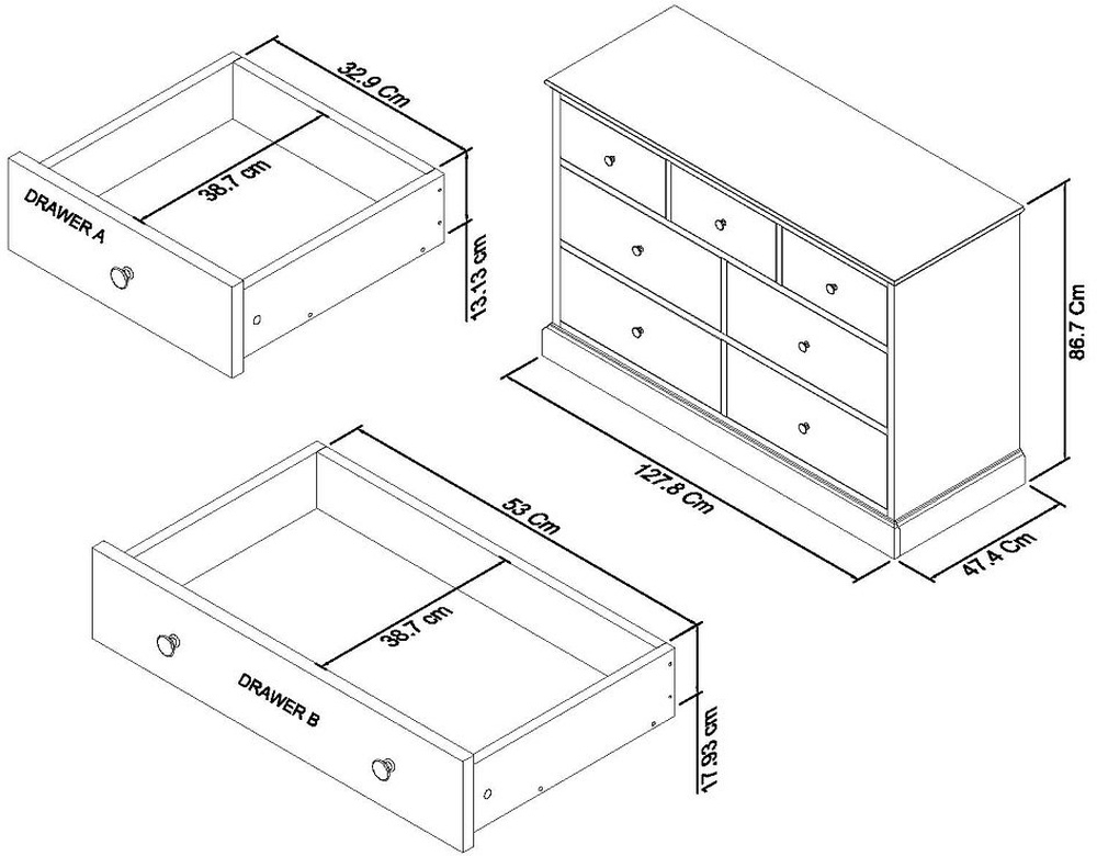Product photograph of Bentley Designs Ashby Soft Grey 3 4 Drawer Chest from Choice Furniture Superstore.