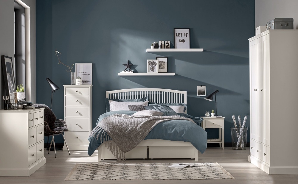 Product photograph of Bentley Designs Ashby White Slatted Bedstead Comes In 3ft Single 4ft Small Double 4ft 6in Double And 5ft King from Choice Furniture Superstore.