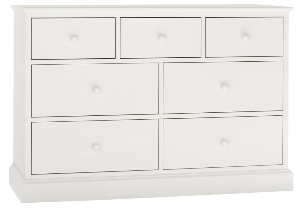 Product photograph of Bentley Designs Ashby White 3 4 Drawer Chest from Choice Furniture Superstore.