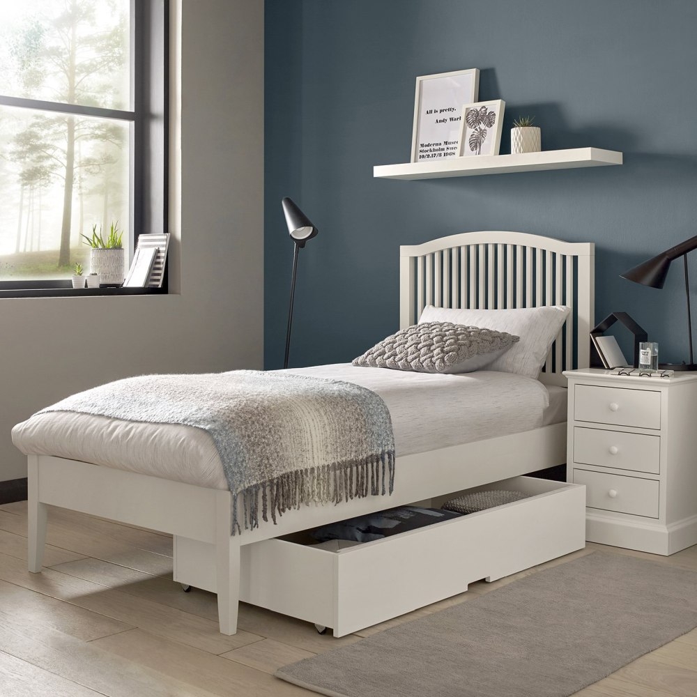 Product photograph of Bentley Designs Ashby White Underbed Drawer from Choice Furniture Superstore.