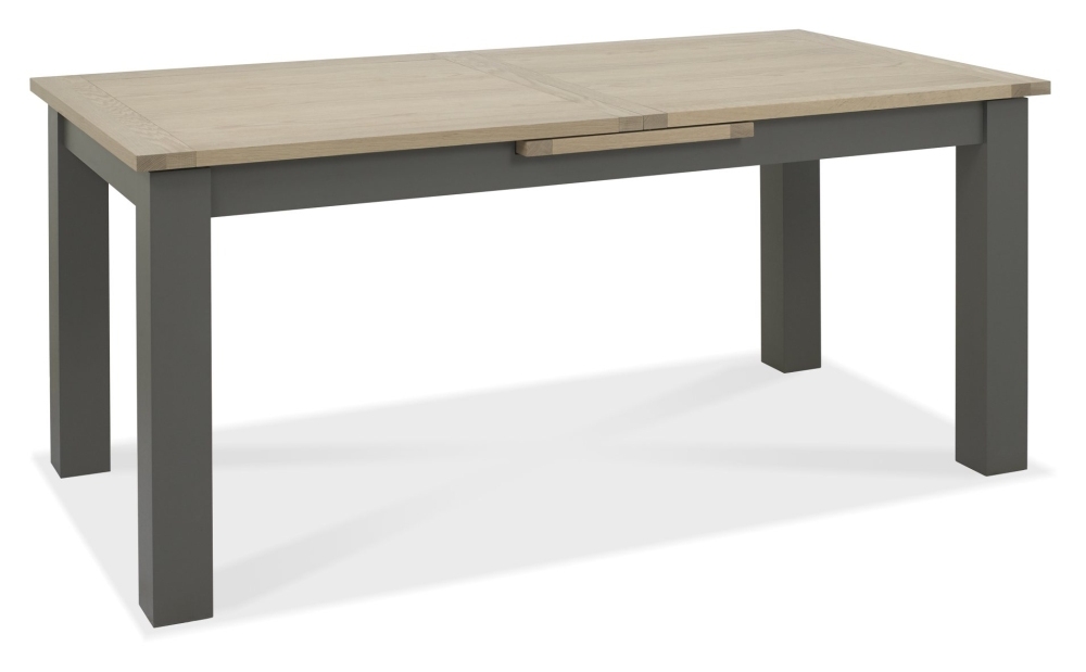 Product photograph of Bentley Designs Oakham Dark Grey And Scandi Oak 8 Seater Extending Dining Table from Choice Furniture Superstore.