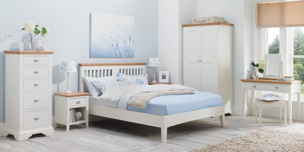 Product photograph of Bentley Designs Hampstead Two Tone 2 2 Drawer Chest from Choice Furniture Superstore.