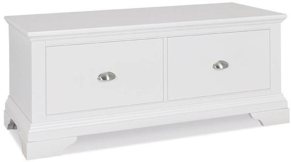Product photograph of Bentley Designs Hampstead White Blanket Box from Choice Furniture Superstore.