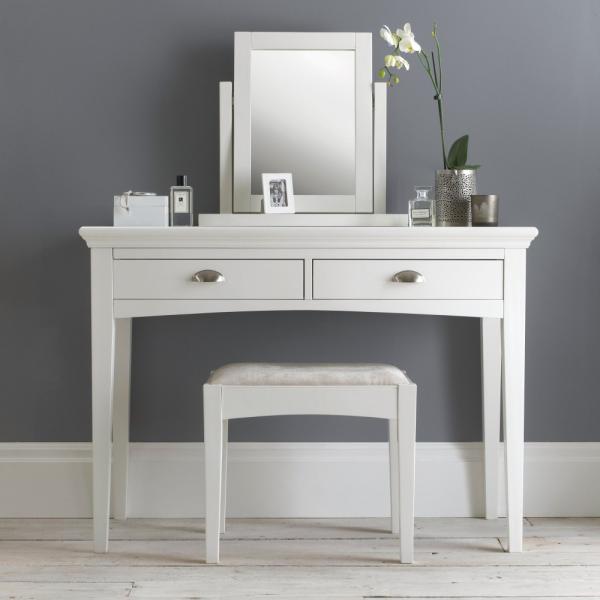 Product photograph of Bentley Designs Hampstead White Dressing Table from Choice Furniture Superstore.