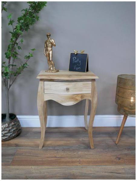 Product photograph of Dutch Industrial Wooden 1 Drawer Bedside Cabinet - Set Of 2 from Choice Furniture Superstore.