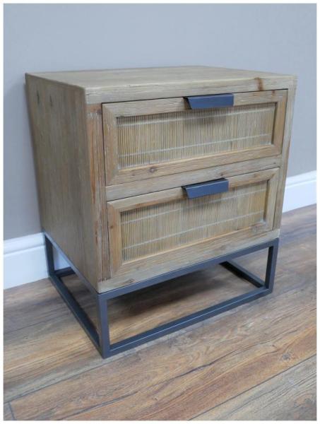 Product photograph of Dutch 2 Drawer Bedside Cabinet - 9044 from Choice Furniture Superstore.