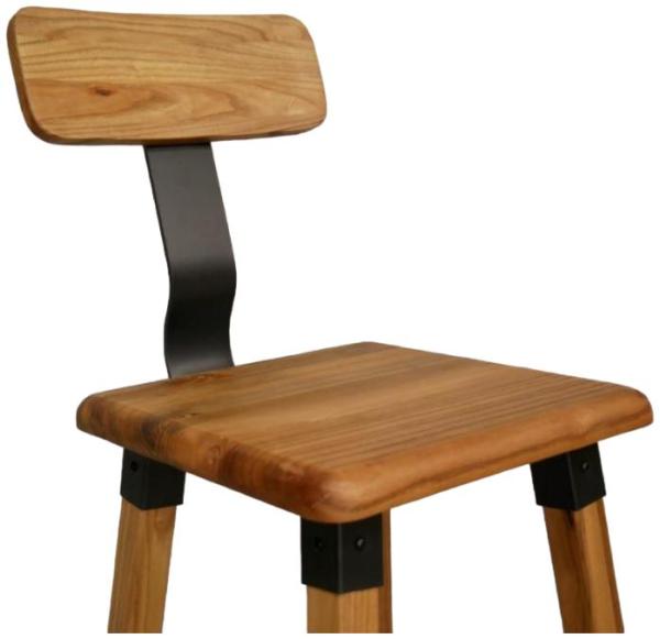Product photograph of Dutch Elm Wood Bar Stool from Choice Furniture Superstore.