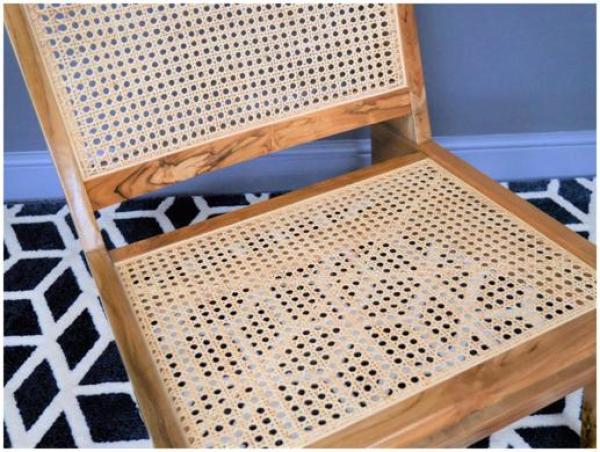 Product photograph of Dutch Teak Wood And Rattan Chair from Choice Furniture Superstore.