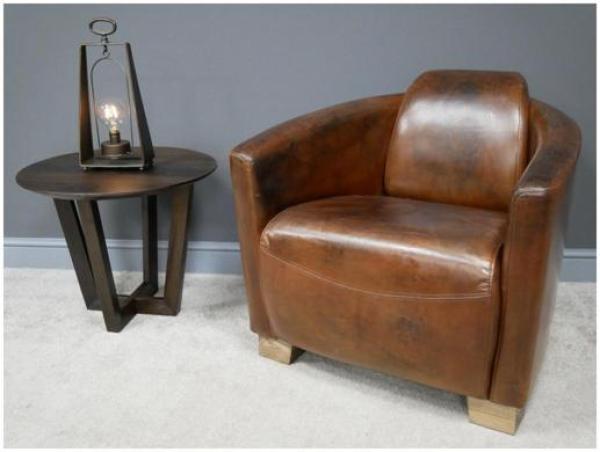 Product photograph of Dutch Leather Accent Chair from Choice Furniture Superstore.