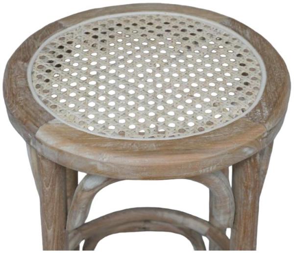 Product photograph of Dutch Rattan Round Large Stool from Choice Furniture Superstore.