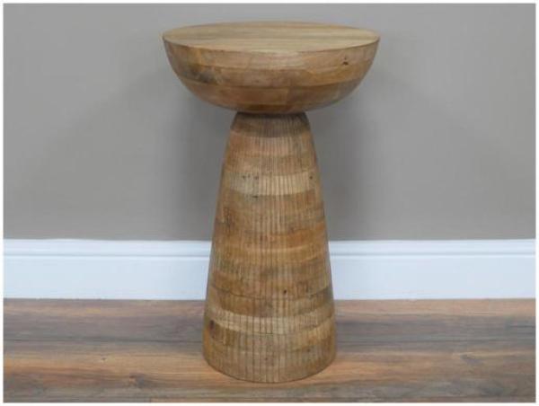 Product photograph of Dutch Wooden Round Side Table - 8958 from Choice Furniture Superstore.