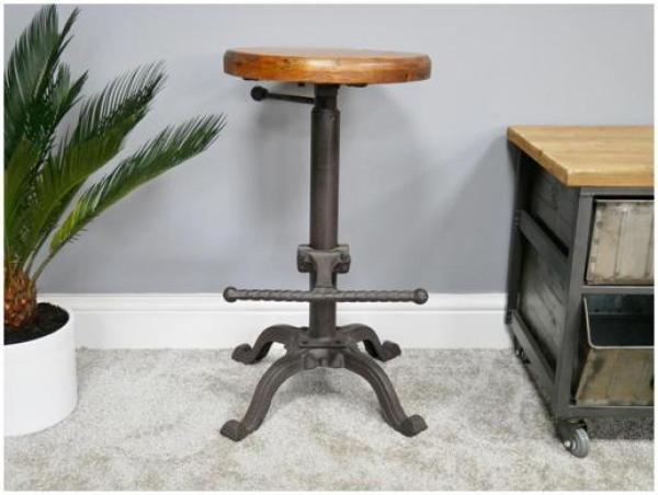 Product photograph of Dutch Wooden Top Stool from Choice Furniture Superstore.