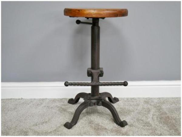 Product photograph of Dutch Wooden Top Stool from Choice Furniture Superstore.