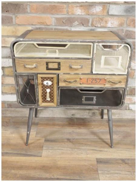 Product photograph of Dutch Retro Industrial Hall Cabinet from Choice Furniture Superstore.