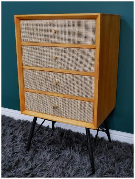 Product photograph of Dutch Wooden 4 Drawer Cabinet from Choice Furniture Superstore.