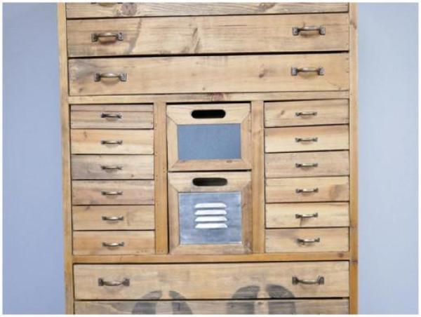 Product photograph of Dutch Wooden Multi Drawer Tall Cabinet from Choice Furniture Superstore.