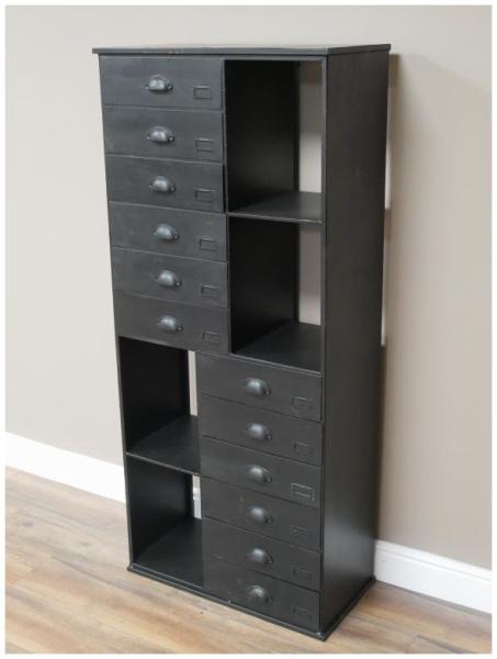 Product photograph of Dutch Industrial Metal Tall Storge Cabinet from Choice Furniture Superstore.