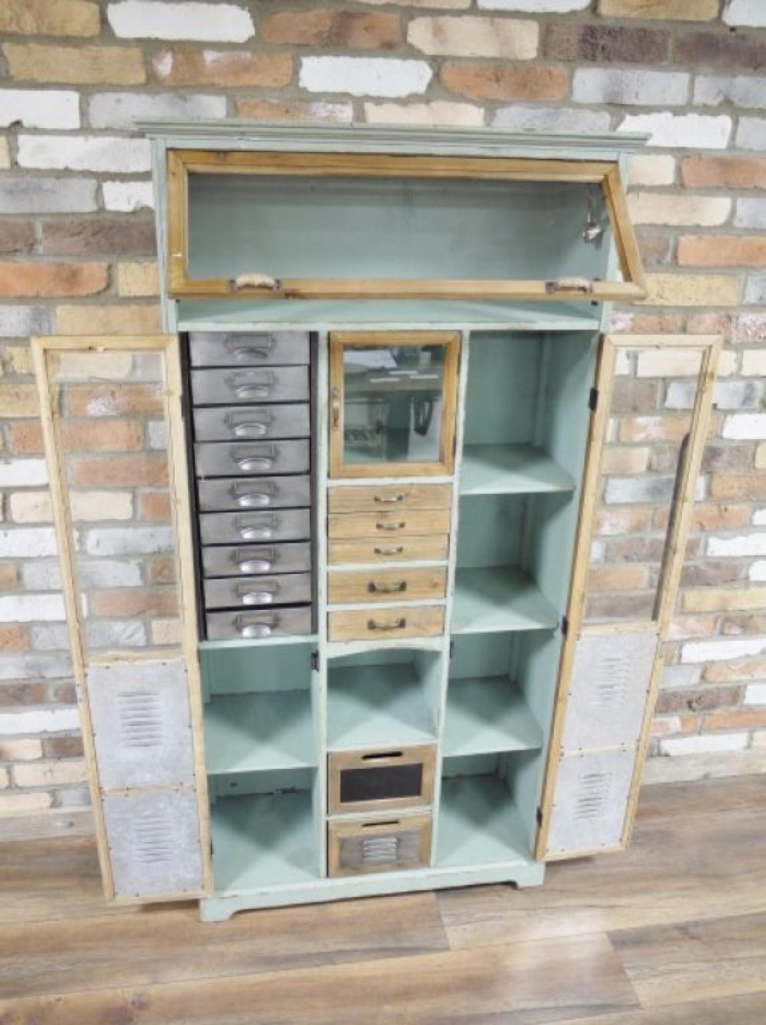 Product photograph of Dutch Industrial Tall Cabinet - 5126 from Choice Furniture Superstore.