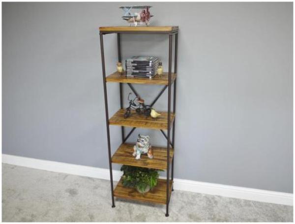 Product photograph of Dutch Industrial Wooden Shelves Set Of 2 from Choice Furniture Superstore.