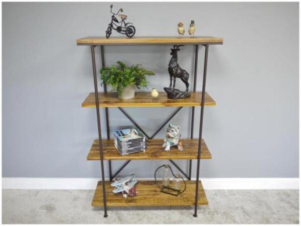 Product photograph of Dutch Industrial Pine Wood Shelves from Choice Furniture Superstore.