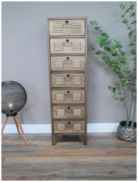 Product photograph of Dutch Industrial Tall Storage Cabinet from Choice Furniture Superstore.