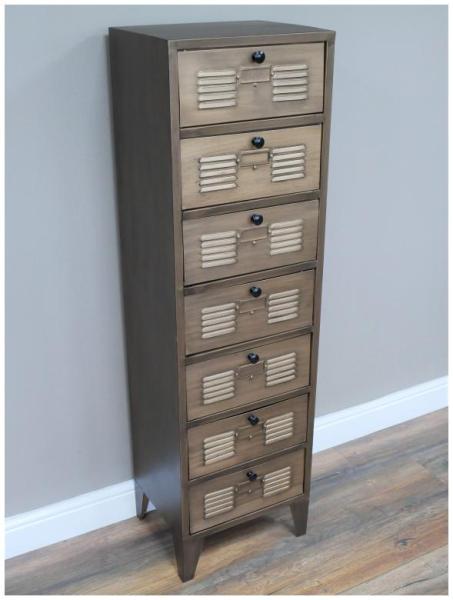 Product photograph of Dutch Industrial Tall Storage Cabinet from Choice Furniture Superstore.