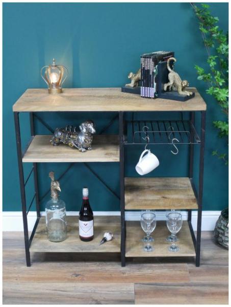Product photograph of Dutch Industrial Mango Wood Storage Unit from Choice Furniture Superstore.