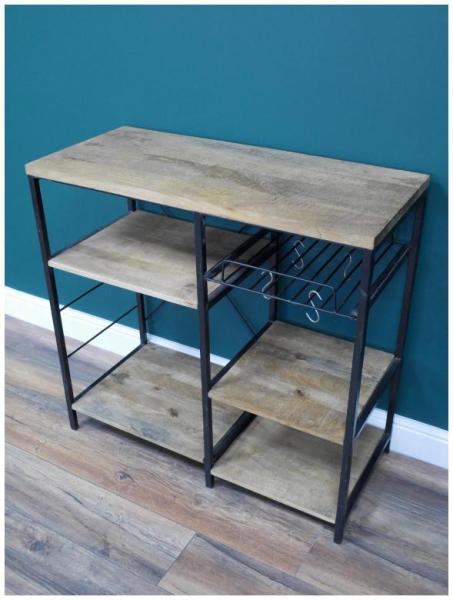Product photograph of Dutch Industrial Mango Wood Storage Unit from Choice Furniture Superstore.