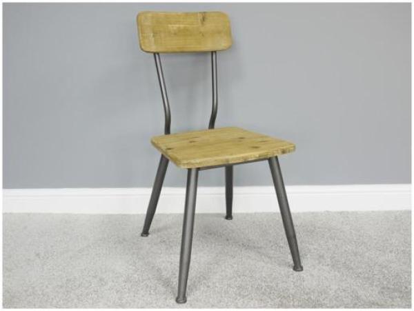 Product photograph of Dutch Retro Industrial Chair Sold In Pairs from Choice Furniture Superstore.