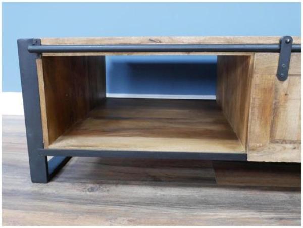 Product photograph of Dutch Industrial Mango Wood Coffee Table from Choice Furniture Superstore.