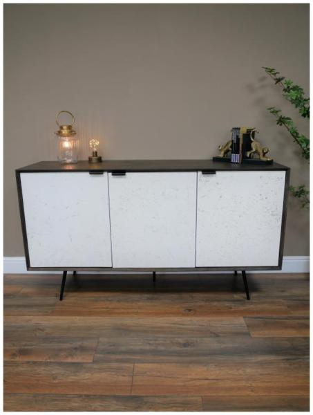 Product photograph of Dutch Venice 3 Door Mango Wood Medium Sideboard from Choice Furniture Superstore.