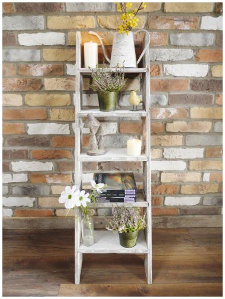Product photograph of Dutch Decorative 5 Shelves Ladder Set Of 2 from Choice Furniture Superstore.