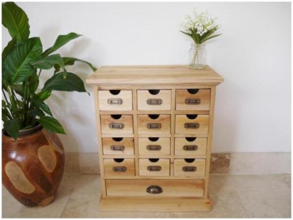 Product photograph of Dutch Multi Drawer Small Cabinet from Choice Furniture Superstore.